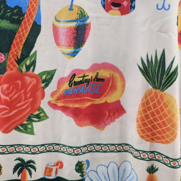 Commense Paradise Maxi Cami Dress Multicolor Sleeveless Smocked Vacation Size L - Picture 6 of 10